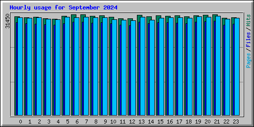 Hourly usage for September 2024